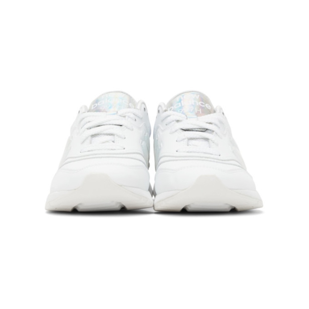 SOLD !! New Balance 997H Shoes in White and Iridescent - Picture 6 of 11